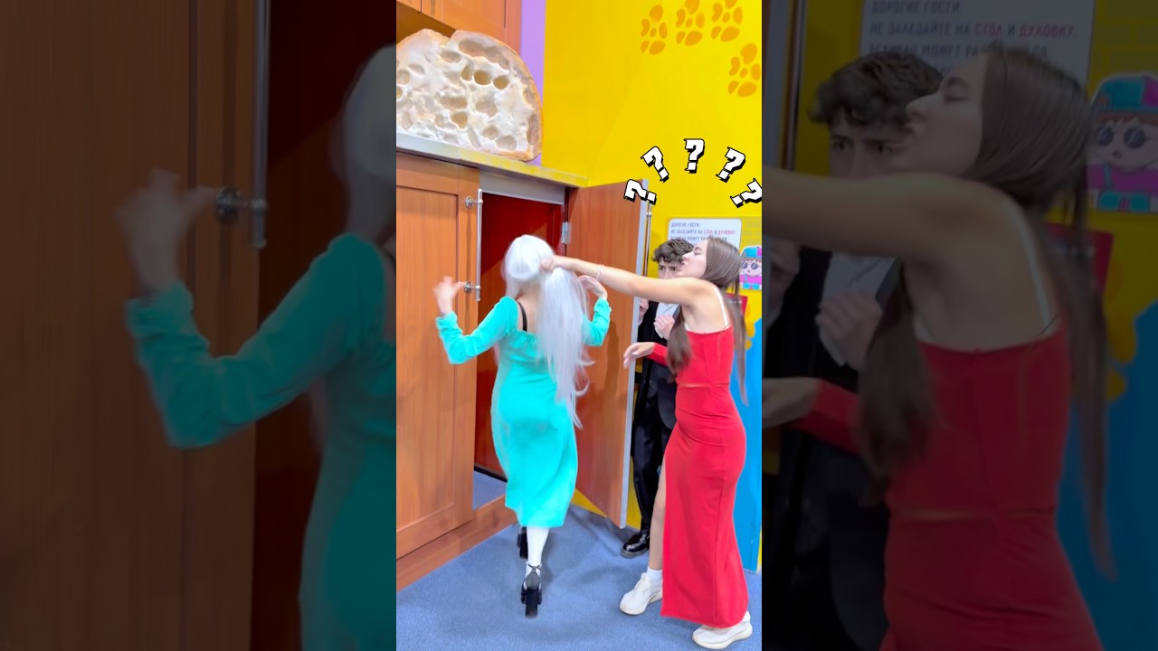 The wife jealously attacked her husband's female friend 😜 #MISTERDICH #adventure #revenge #woman