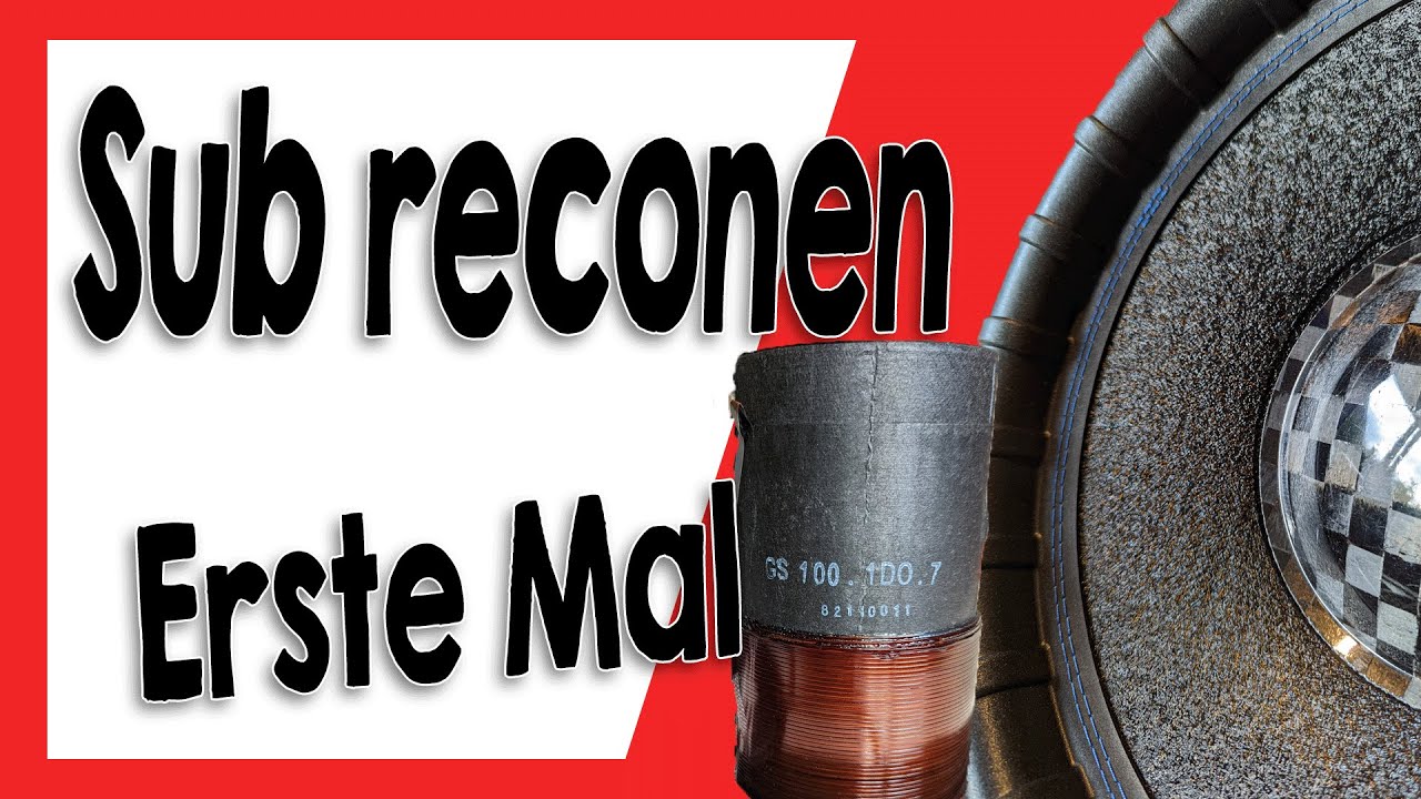 Subwoofer Recone Kit von GS Audio - Unboxing, Reconing und Woofer Flex