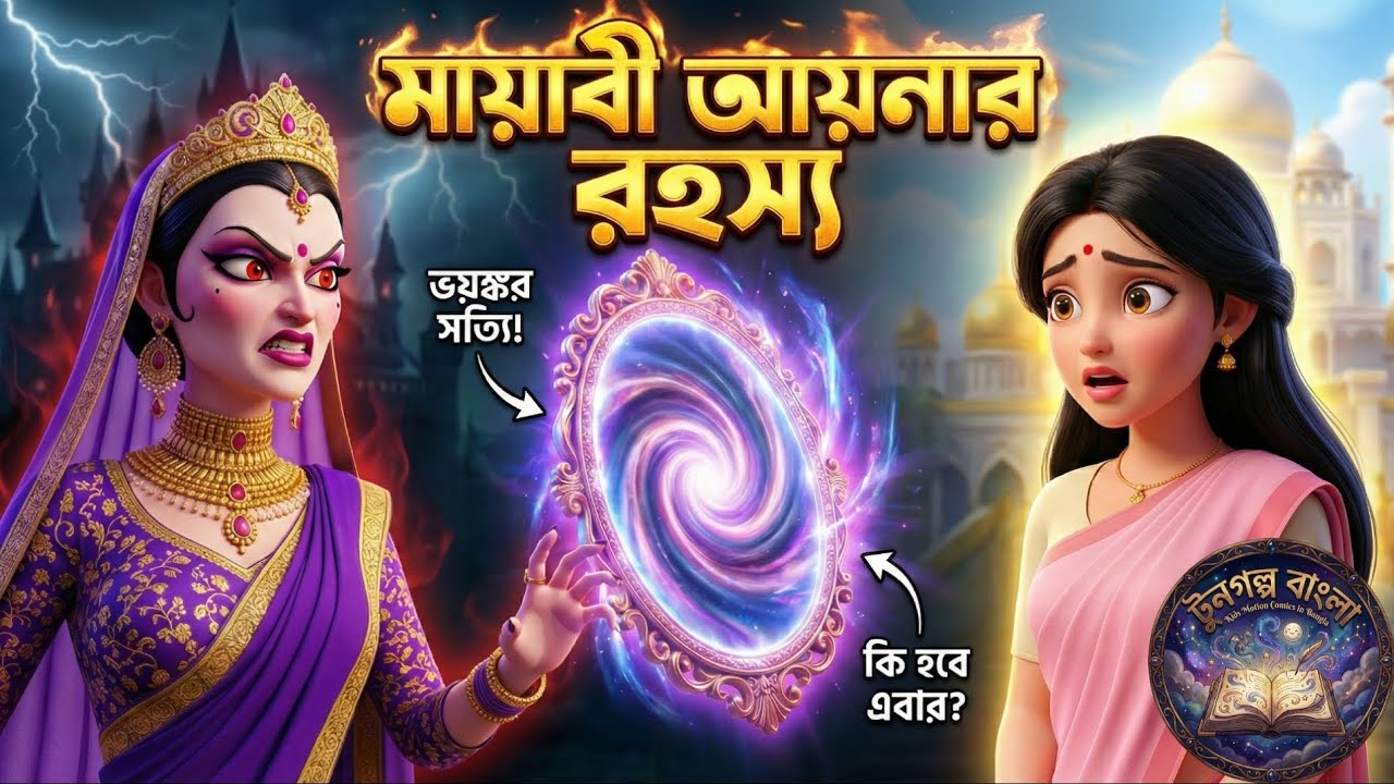 মায়াবী আয়নার ভয়ঙ্কর সত্যি! 😱 | রানী যখন রাক্ষসী | New Bangla Cartoon | Rupkothar Golpo