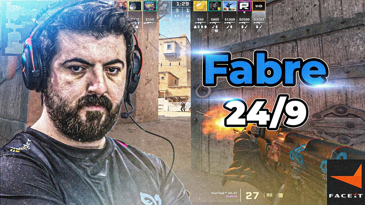 CS2 POV | Eternal Fire Coach Fabre Faceit Ranked Against Boombl4 (DUST2)