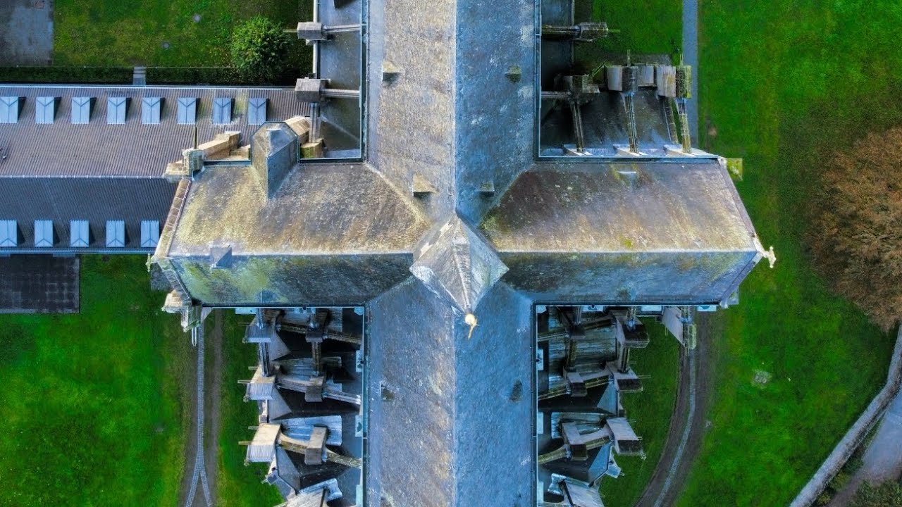 Drone view - Altenberger Dom, German Gothic Church