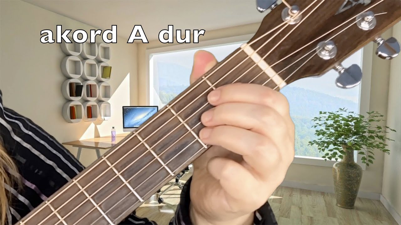 Akord A pro velké prsty - lekce kytary pro začátečníky