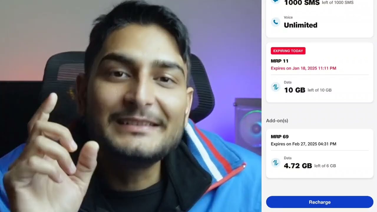 Jio ₹10 Rupees Top Up Plan | Not Unlimited Validity