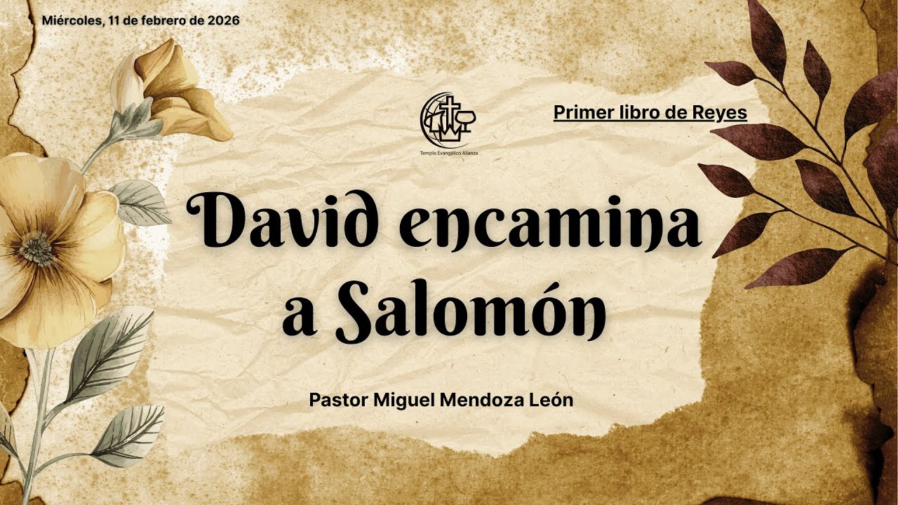 David encamina a Salomón