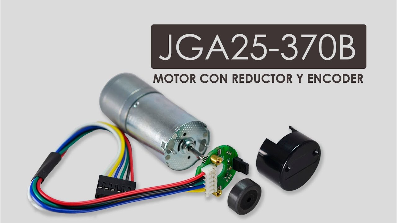 Test y revisión del motor con reductor y encoder JGA25 370B