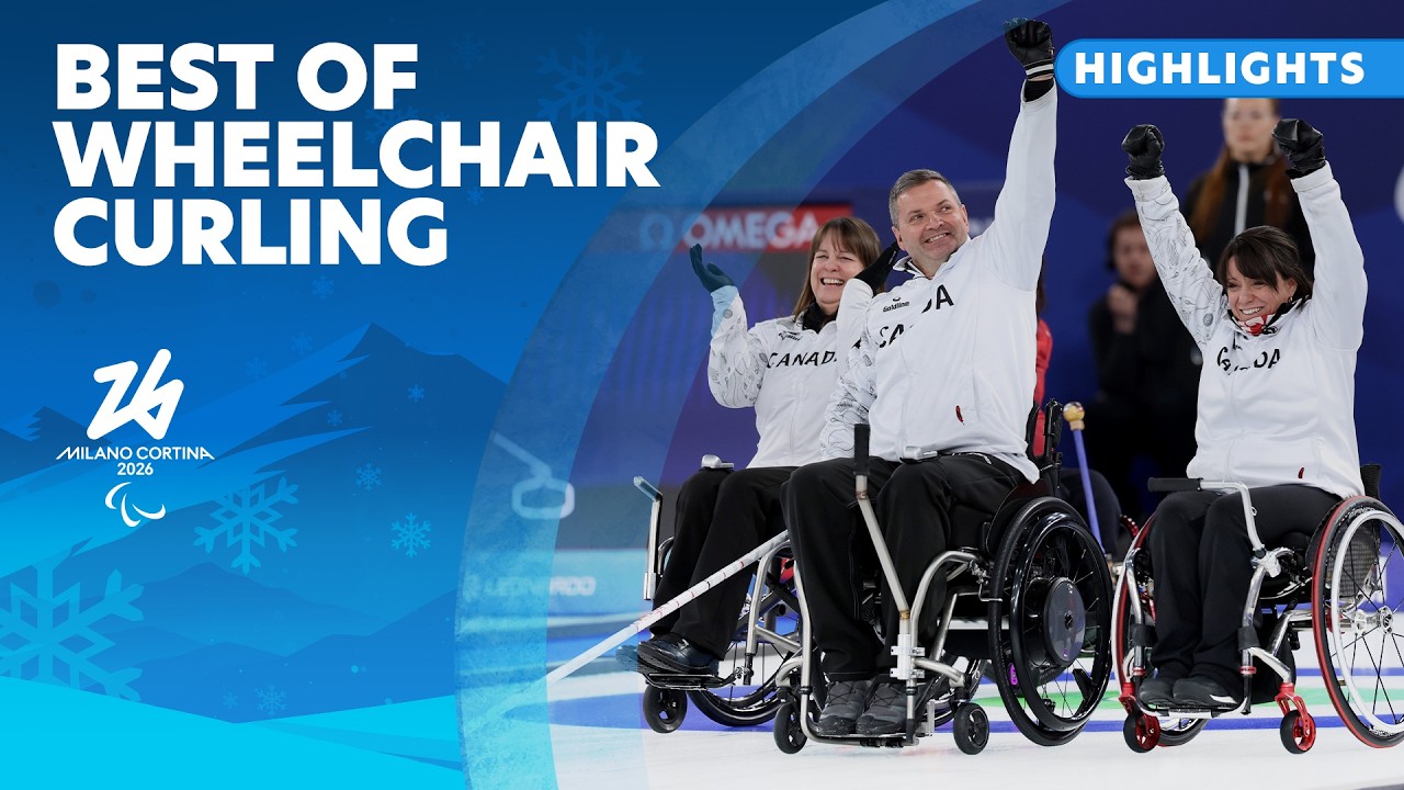 Лучшие моменты керлинга на инвалидных колясках 🥌 | Паралимпийские зимние игры 2026 в Милане и Кор...