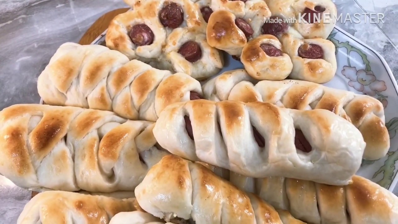 فطائر الصوصج (النقانق)🥖🌭بعجينة متعدده الاستعمالات