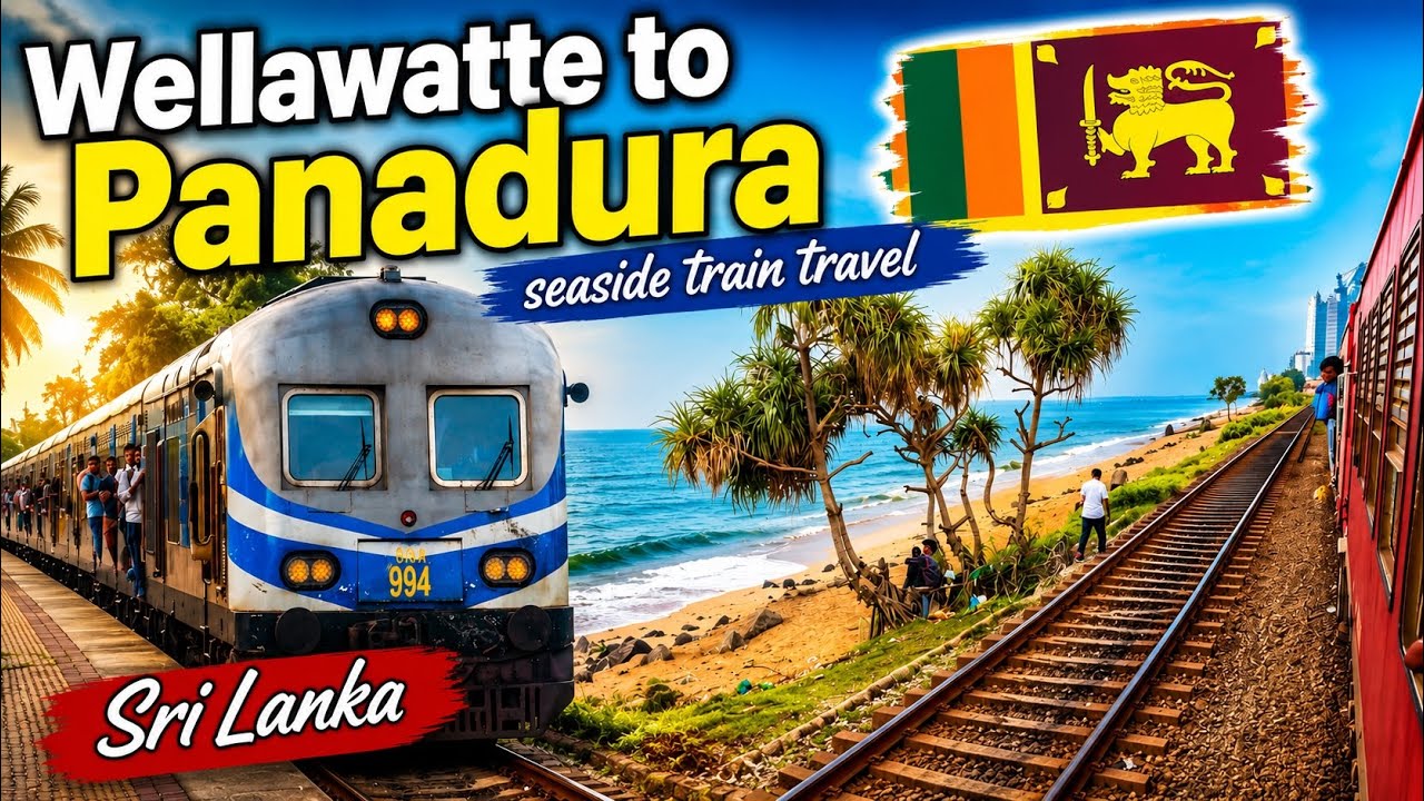 Wellawatte to Panadura | South train travel | Sri Lanka 🇱🇰 