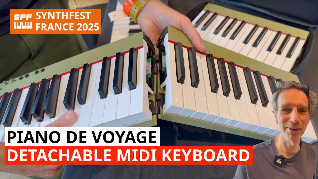 Piano De Voyage — съёмное фортепиано и MIDI-клавиатура | SynthFest France 2025