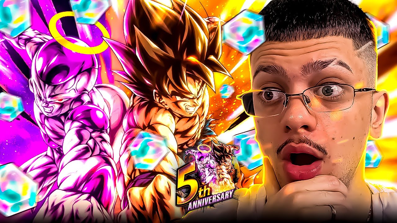 MUITOS LF'S! GASTEI 27 MIL CRISTAIS NO BANNER DE ANIVERSÁRIO | Dragon Ball Legends