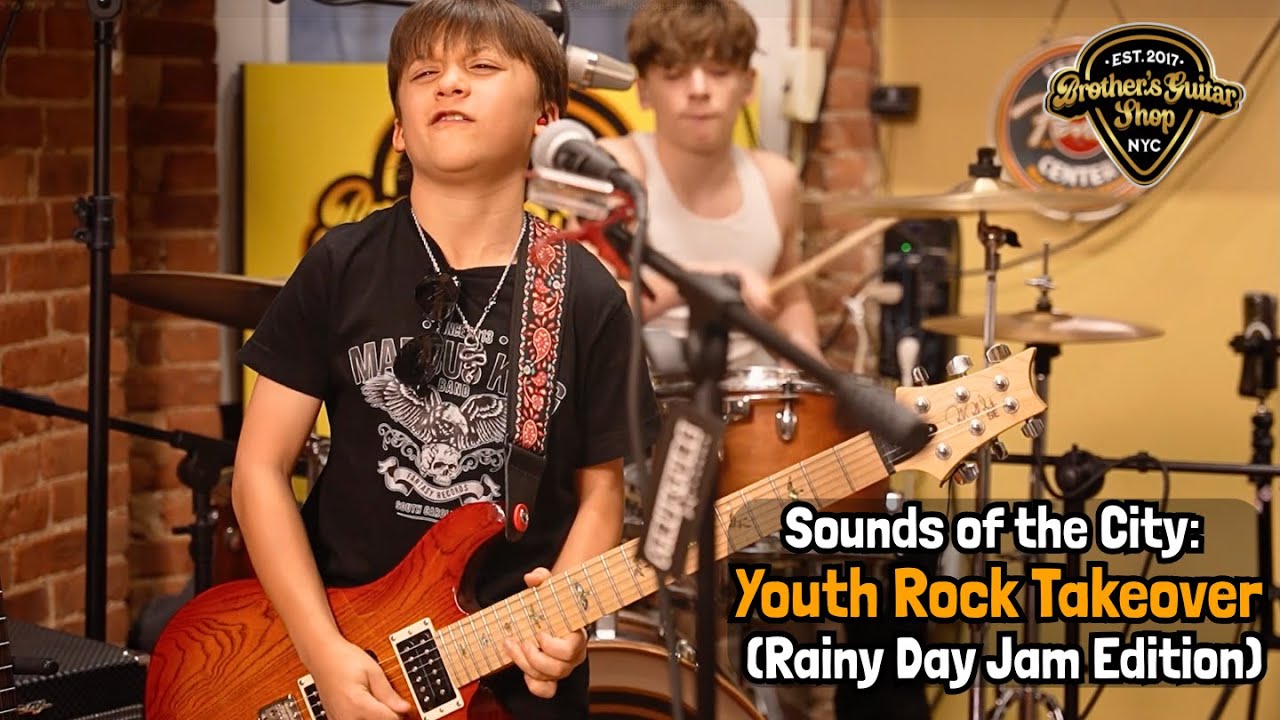 🎸 Sounds of the City: Youth Rock Takeover at Brothers Guitar Shop (Rainy Day Jam Edition)