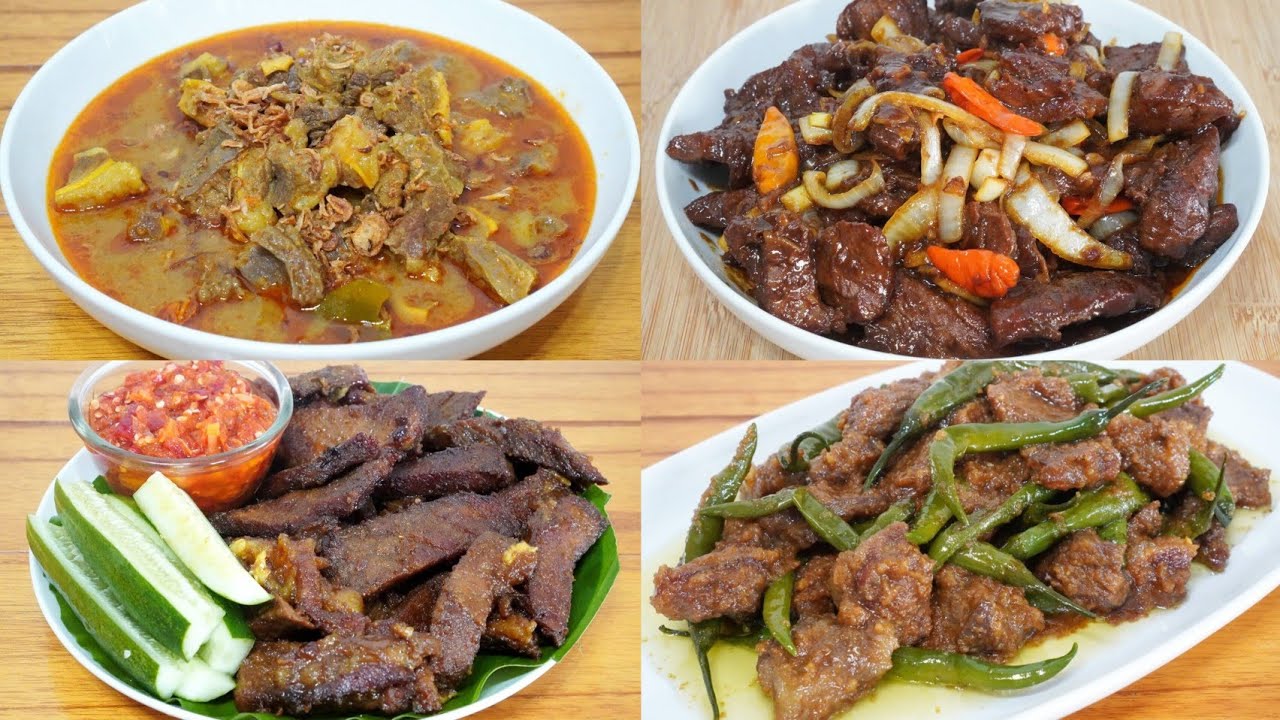4 RESEP MASAKAN DAGING SAPI | ENAK DAN MUDAH PASTI KETAGIHAN !! MENU BUKA SAHUR
