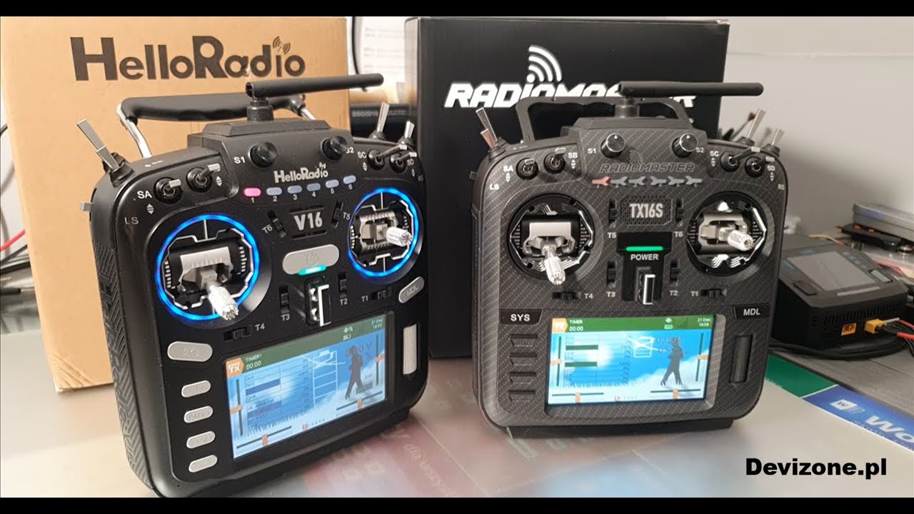 HelloRadio V16 vs Radiomaster TX16S &ndash; por&oacute;wnanie, EdgeTX i praktyczne r&oacute;żnice