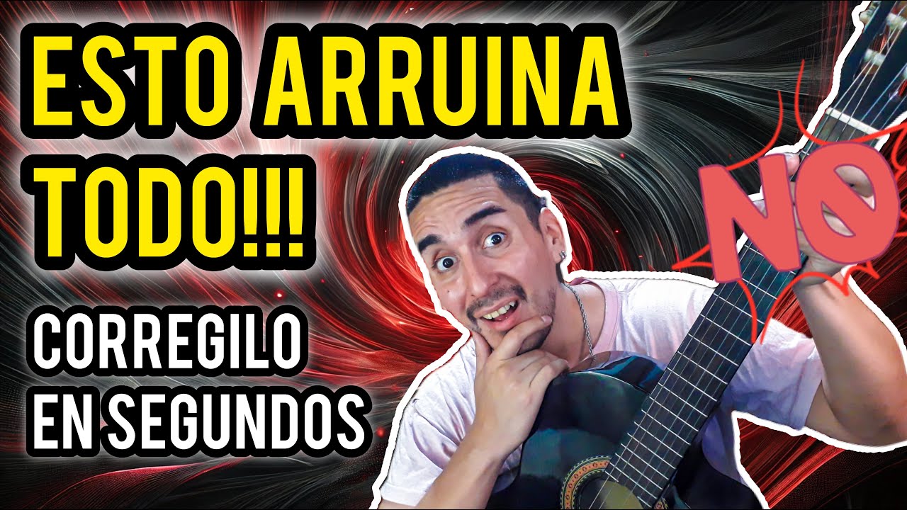 El ERROR de MANO IZQUIERDA que ARRUINA TODO - CORREGILO FACIL #clasesdeguitarra #tutorial #guitarra