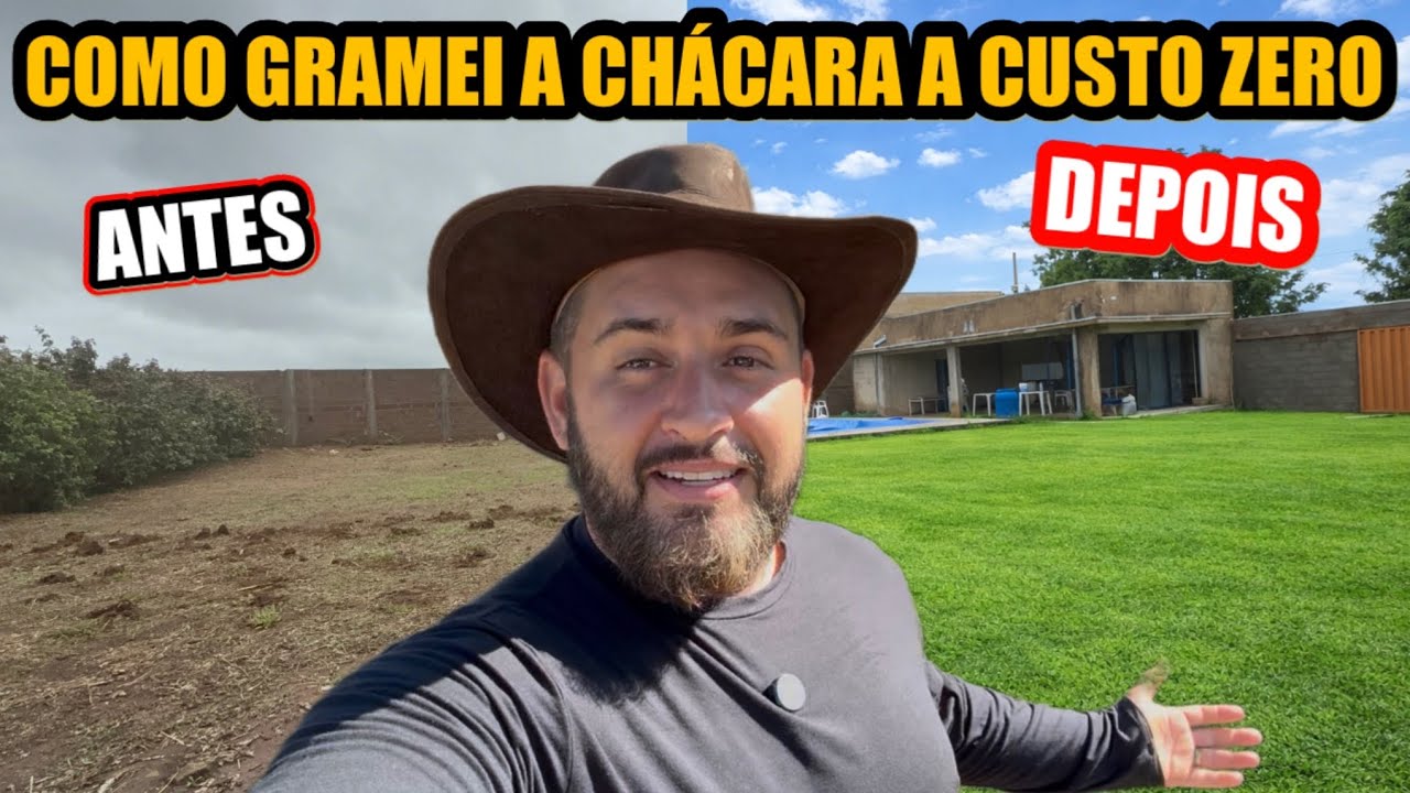 A MELHOR FORMA DE PLANTAR GRAMA - CUSTO ZERO