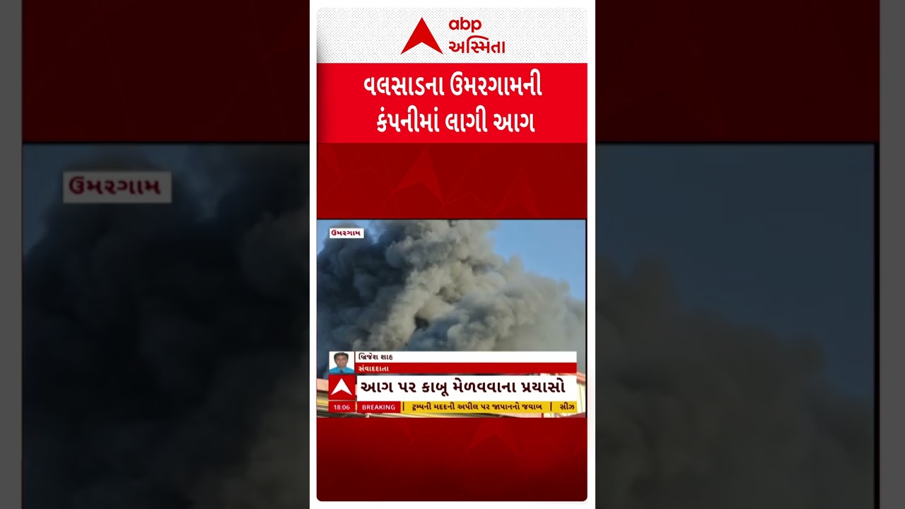 Valsad Fire | પ્લાસ્ટિકની પેનલ બનાવતી કંપનીમાં લાગી ભીષણ આગ | ABP Asmita