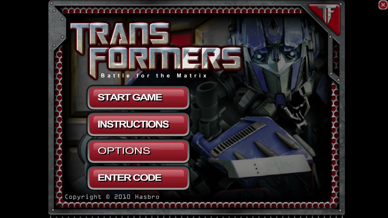 Transformers Battle for the Matrix [FULL] Menu Music [High Quality]