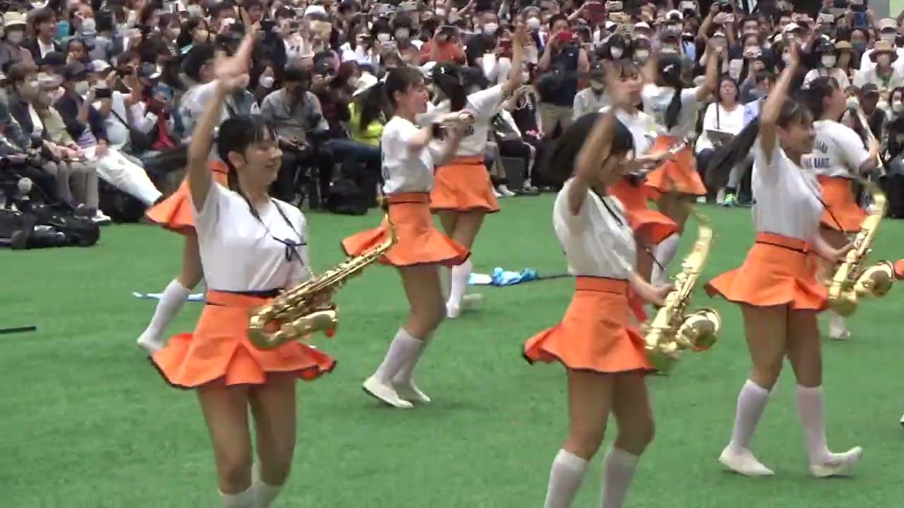 京都橘高校吹奏楽部 博多どんたく　ステージマーチング　kyoto tachibana SHS band.