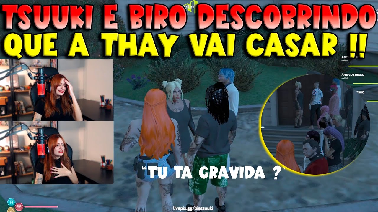 TSUUKI E BIRO DESCOBRINDO QUE A THAY VAI CASAR COM O VINÃO, TA GRÁVIDA ? 🤯👀 - KOGA GTA RO CLIPS