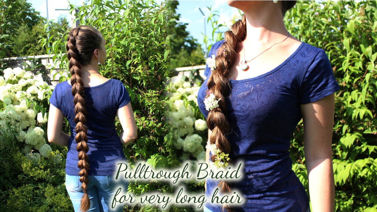 Pullthrough Braid for very long hair | Eng subs now!
