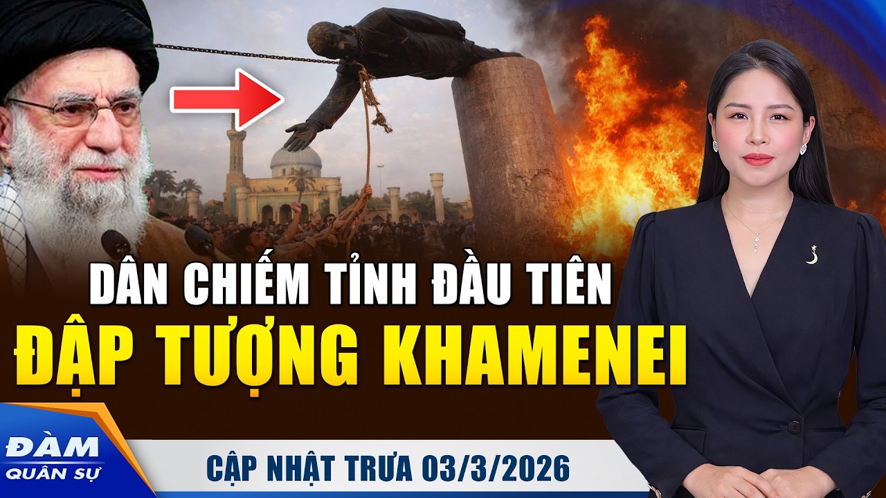 Thành Phố Đầu Tiên Được Giải Phóng, Dân Iran Cướp Súng, Đập Tượng Khamenei