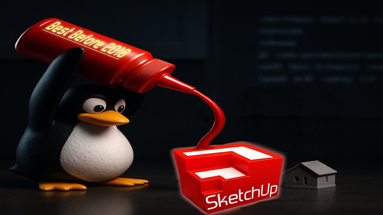 Sketchup in a Bottle, Linux runs Sketchup Pro 2018