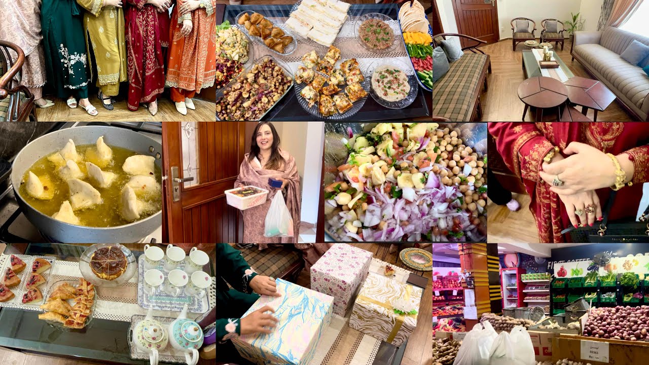 New🏠Hoi Tea Party/Uk Sa Kon Aya?Friend Ai🎁Lai/Laila Ka Red👗/Saima Na Yad Rhka?simplysufi k Ya Samosa