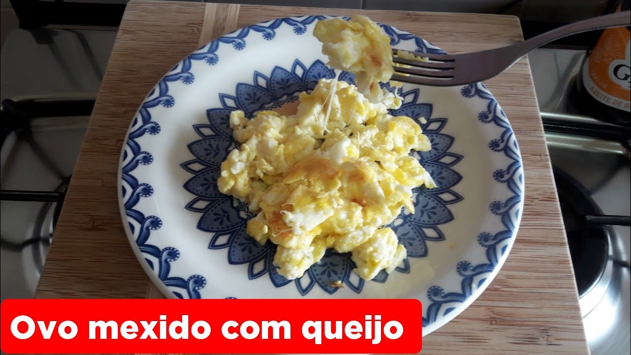 OVO MEXIDO COM QUEIJO | DELICIOSO PARA O CAFÉ DA MANHÃ