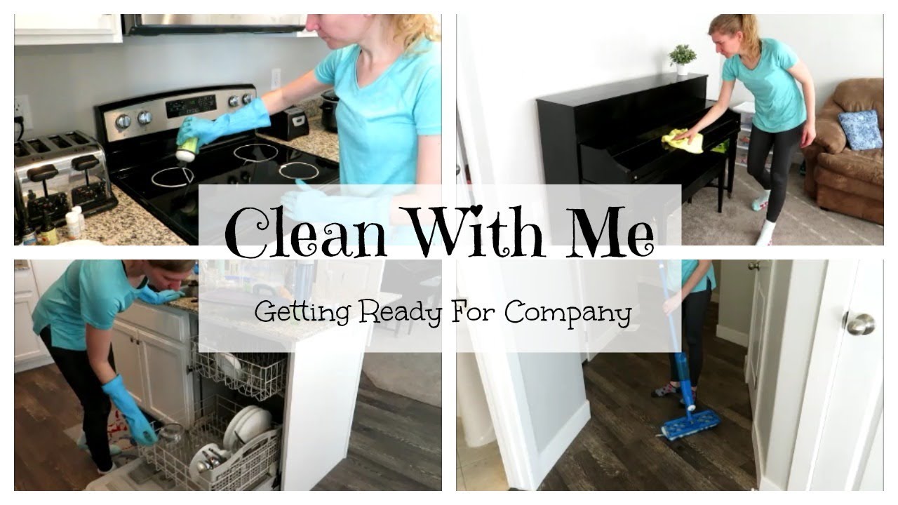 CLEAN WITH ME 2018 // CLEANING FOR GUESTS // CLEANING MOTIVATION