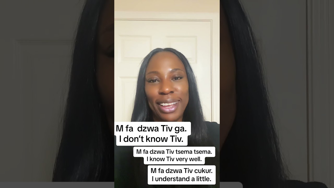 Learn Tiv. How to say &ldquo;I don&rsquo;t speak Tiv&rdquo; #language #languagelearning #tiv