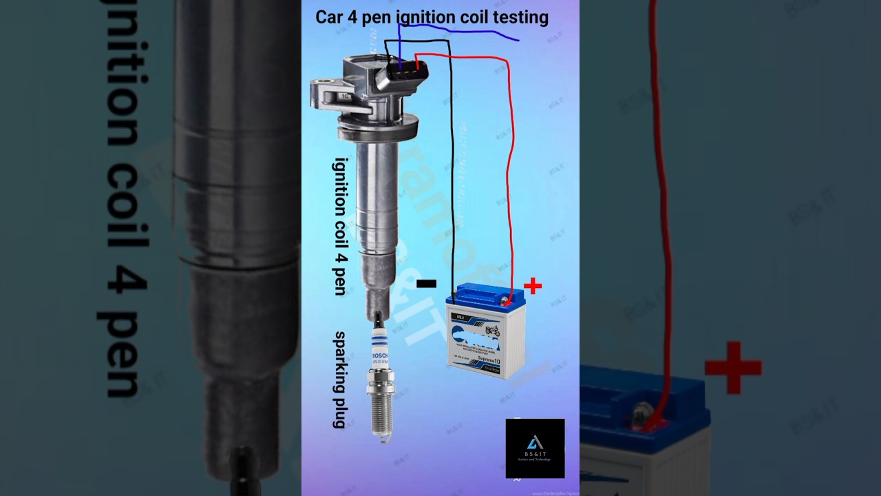 car 4 pin ignition coil checking | how to check ignition coil