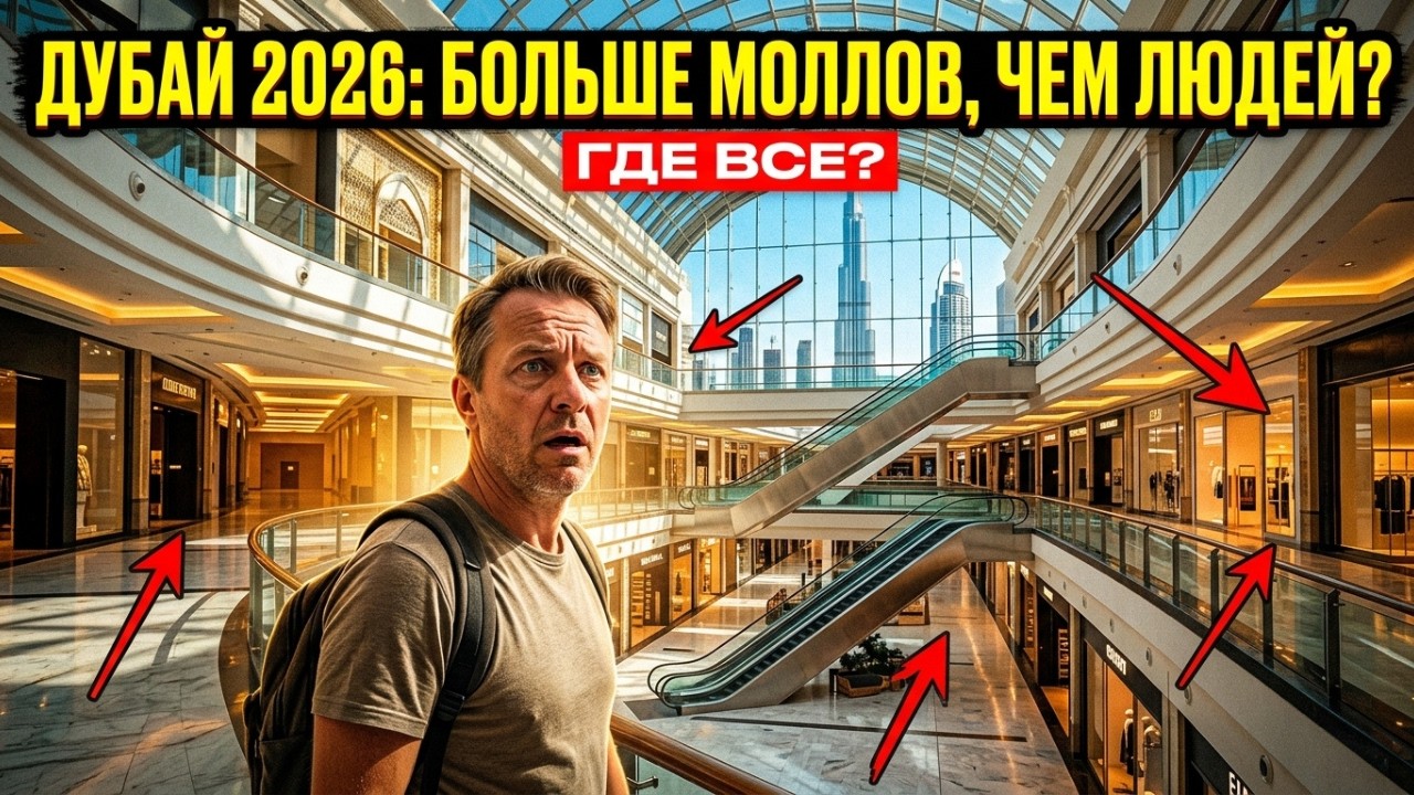 ДУБАЙ 2026: БОЛЬШЕ ТОРГОВЫХ ЦЕНТРОВ, ЧЕМ ЛЮДЕЙ? ЦИФРЫ НЕ СХОДЯТСЯ
