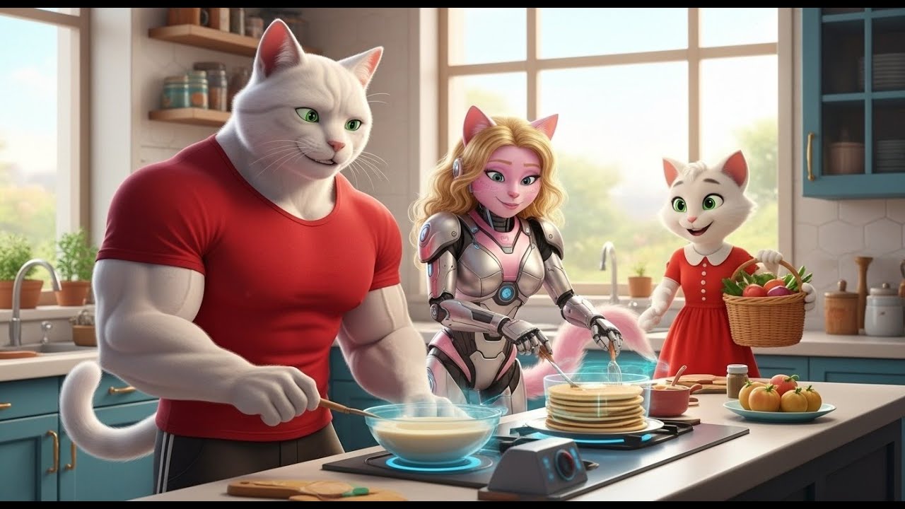 A Robot Cat Destroyed a Happy Family | Emotional Animation Story |