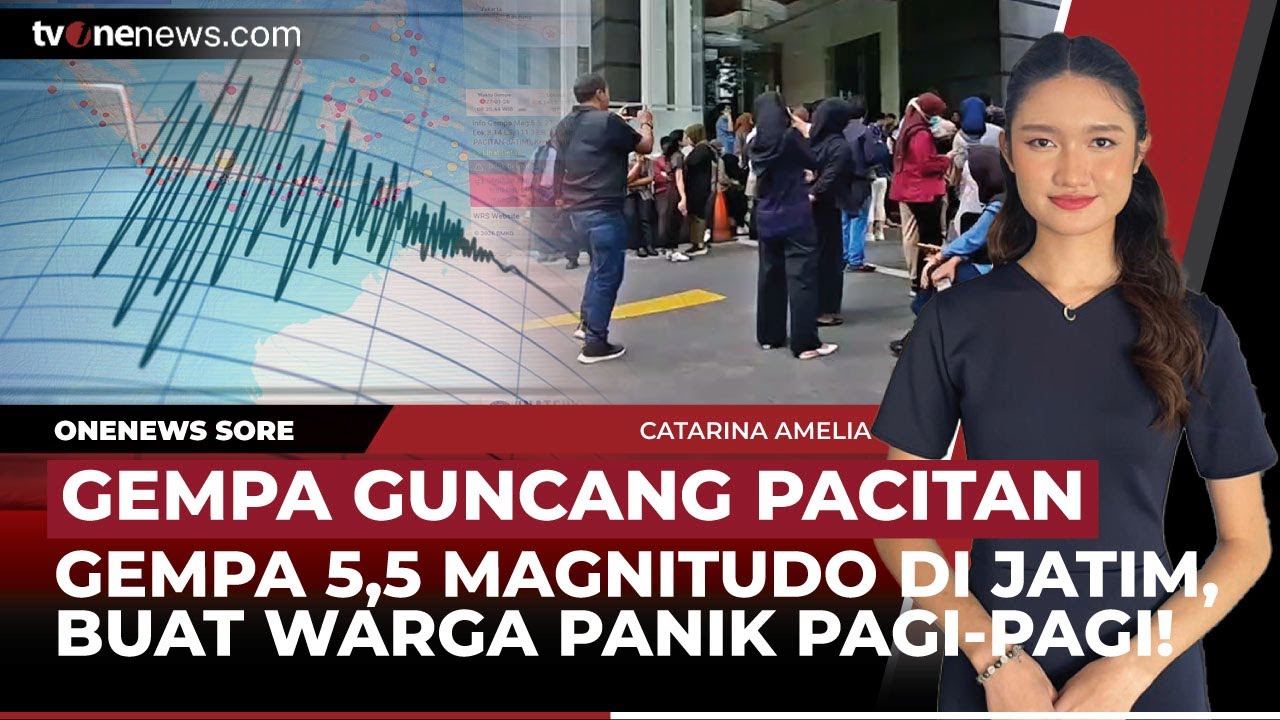 [LIVE]🔴Gempa M 5,5 Guncang Pacitan, Indonesia Terima 3 Jet Tempur Rafale Perdana | OneNews Sore