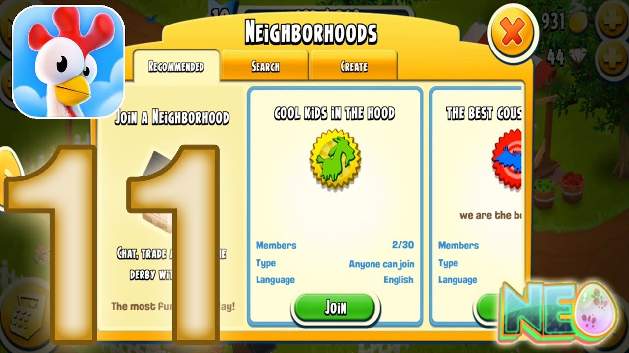 Hay Day: Gameplay Walkthrough Part 11 - Neighborhoods (iOS, Android)