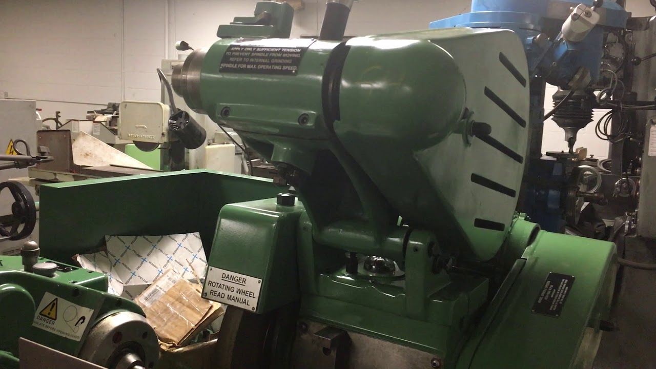 Myford MG-12M OD ID Grinder short demo vid
