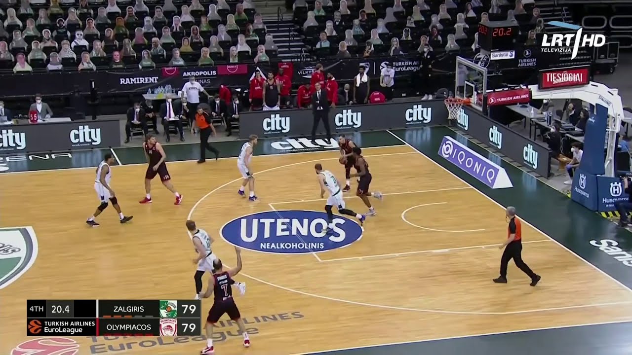 Zalgiris vs. Olympiacos 01/22/2021- Final score