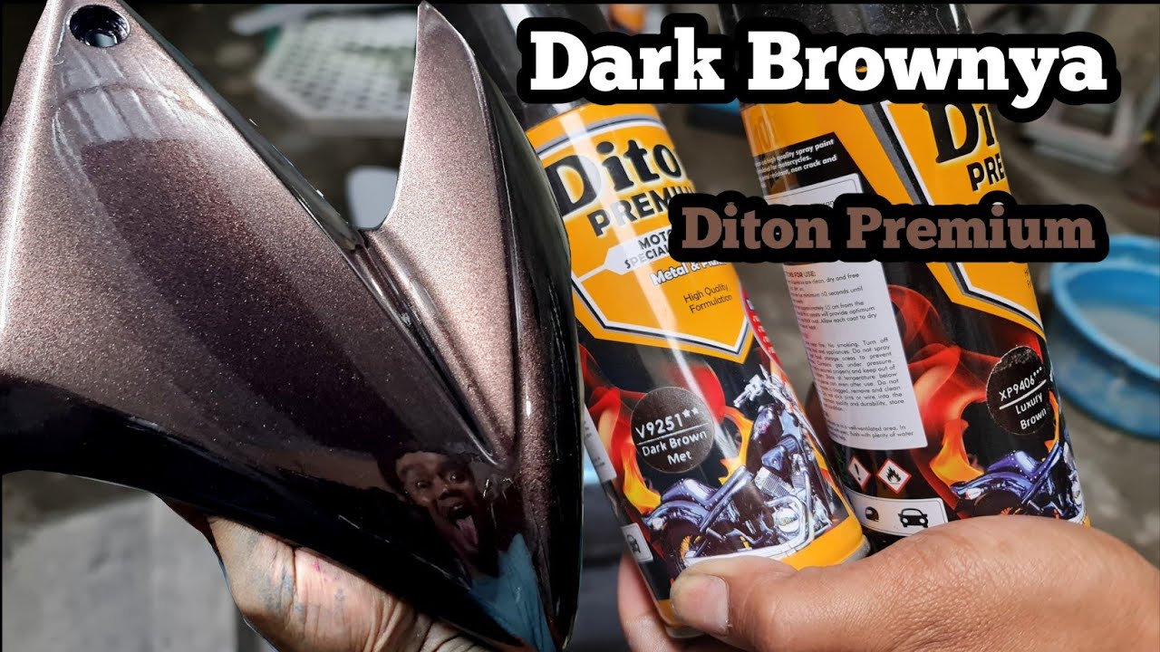 WARNA COKLAT YANG SEDANG NAIK DAUN , Kita tes dark brown met nya Diton Premium se bagus apa