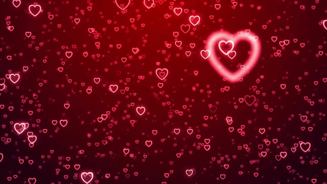 Valentines Day Heart Love Wedding Anniversary Abstract Particles 4K