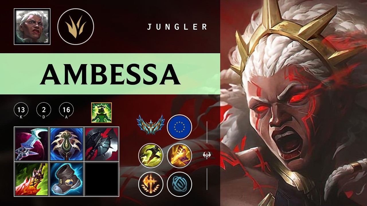 Ambessa Jungle vs Dr. Mundo - EUW Challenger Patch 26.03