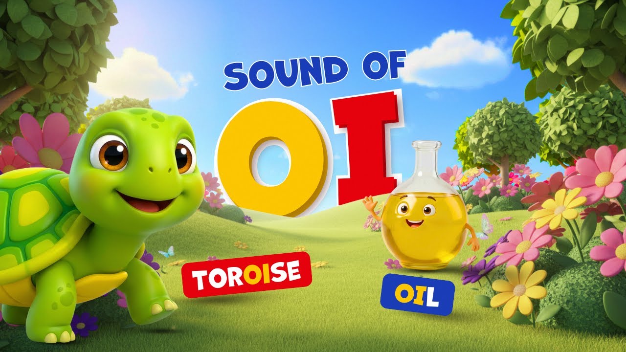Звуки OI Phonics | Рифма и история OI для детей | Начальные и средние звуки