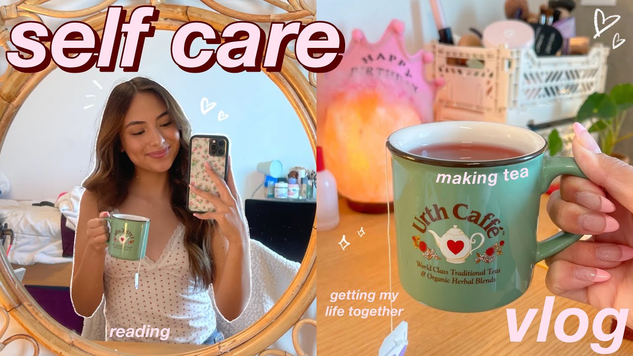 self care after feeling burnt out 🛀🏼 journaling, reading, tea, etc
