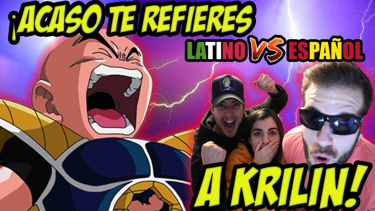 ESPAÑOLES REACCIONAN A DRAGON BALL LATINO VS ESPAÑOL | ACASO TE REFIERES A KRILIN ⚡ GOKU VS FREEZER⚡