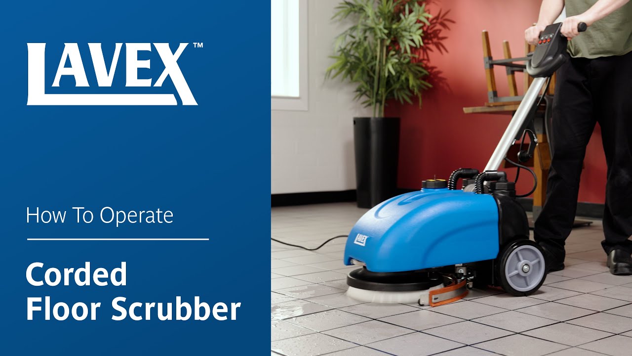 Lavex Corded Floor Scrubber: How to Operate