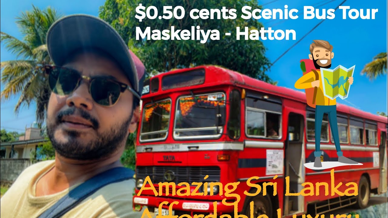 Maskeliya to Hatton 🇱🇰 Scenic 🪙 $0.50 cent bus ride 😻🚌 amazing affordable Sri Lanka travels 💕⛰️😱
