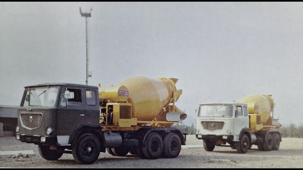 UNA VITA NEL CALCESTRUZZO RARE FOTO DI CAMION BETONIERA D'EPOCA CAMION STORICI ITALIANI OLD TRUCK