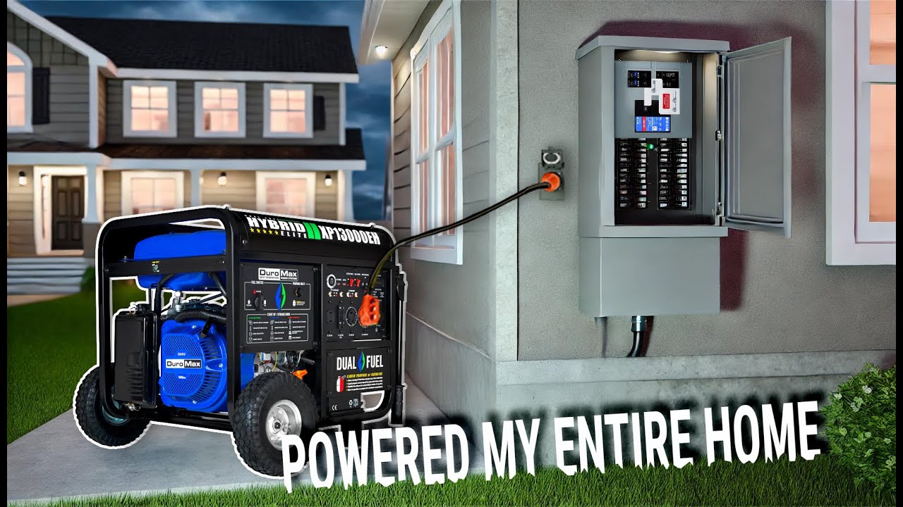 Power Your Entire Home on a 13,000 Watt Generator - Install, Wiring, and Demo!