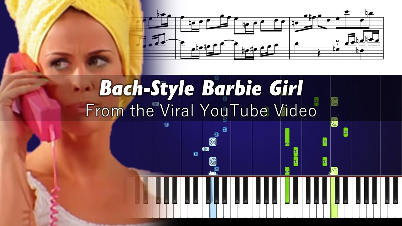 Barbie Girl but it’s a Fugue (Aqua / Josep Castanyer Alonso) - Piano Tutorial