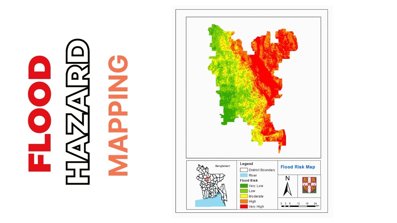 Оценка и картографирование риска наводнений с использованием ArcGIS