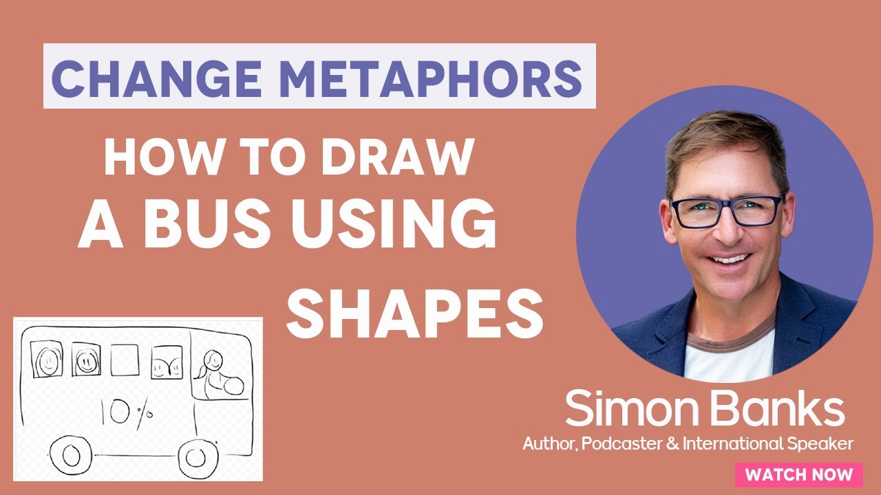 Change Metaphors - How To Draw A Bus Using Shapes #simonbanks #drawing #artwork